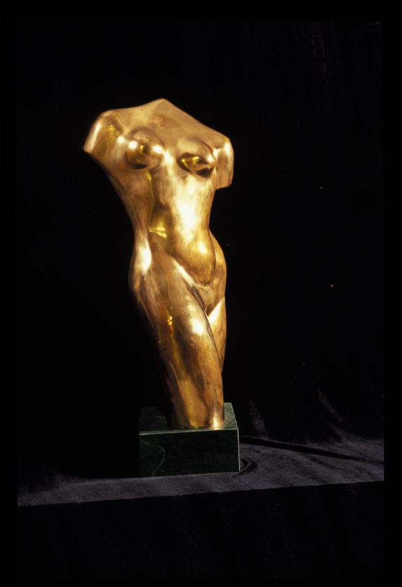 Selma Burke (American, 1900 - 1995), Torso, ca. 1938; bronze,  26.5 x 10 x 15 inches.  Bequest of Selma Burke, 2001.55.